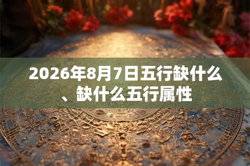 2026年8月7日五行缺什么、缺什么五行属性 2026年8月7日五行缺什么、缺什么五行属性