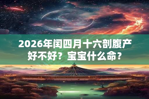 2026年闰四月十六剖腹产好不好?宝宝什么命? 2026年闰四月十六剖腹产好不好?宝宝什么命?