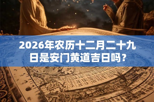 2026年农历十二月二十九日是安门黄道吉日吗? 2026年农历十二月二十九日是安门黄道吉日吗?