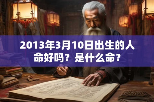 2013年3月10日出生的人命好吗?是什么命? 2013年3月10日出生的人命好吗?是什么命?
