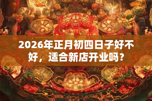 2026年正月初四日子好不好，适合新店开业吗？