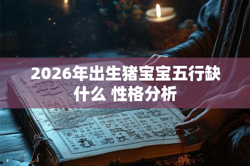 2026年出生猪宝宝五行缺什么 性格分析