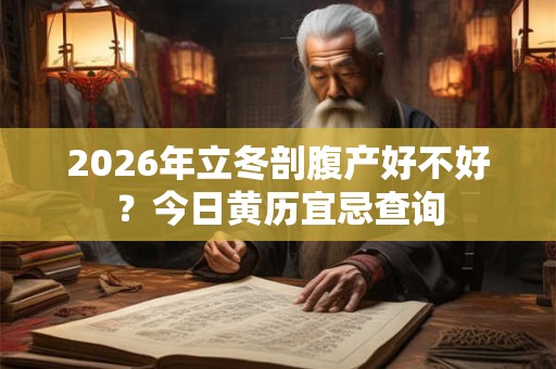 2026年立冬剖腹产好不好？今日黄历宜忌查询
