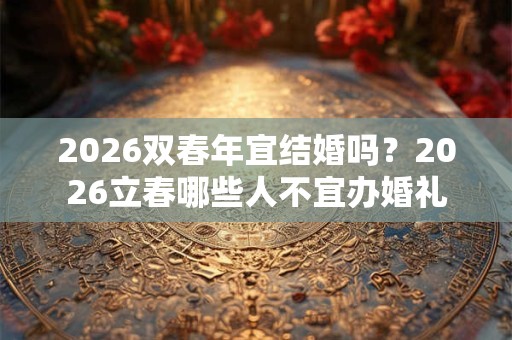 2026双春年宜结婚吗？2026立春哪些人不宜办婚礼