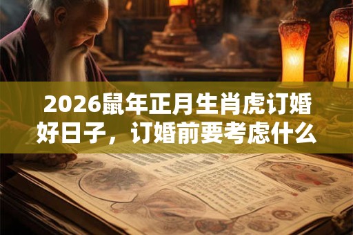2026鼠年正月生肖虎订婚好日子,订婚前要考虑什么? 2026鼠年正月生肖虎订婚好日子,订婚前要考虑什么?