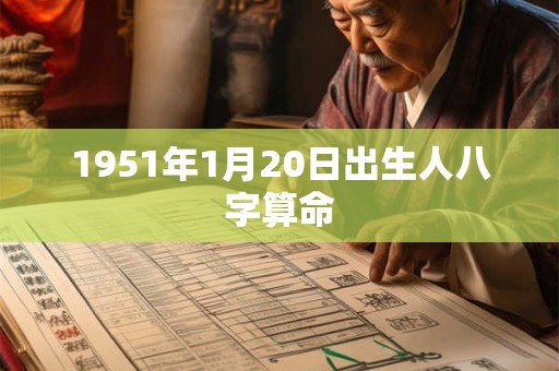 1951年1月20日出生人八字算命 1951年1月20日出生人八字算命