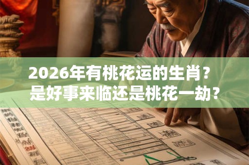 2026年有桃花运的生肖？ 是好事来临还是桃花一劫？