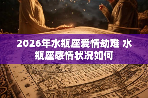 2026年水瓶座爱情劫难 水瓶座感情状况如何