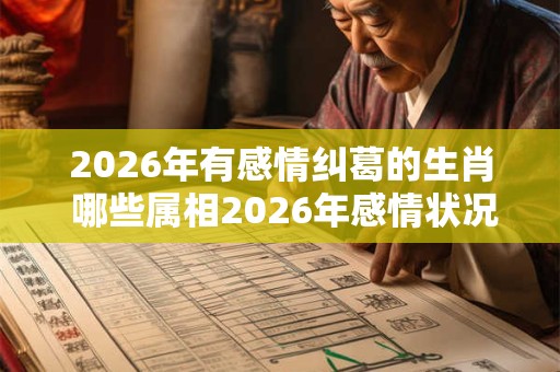 2026年有感情纠葛的生肖 哪些属相2026年感情状况不好