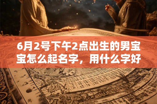 6月2号下午2点出生的男宝宝怎么起名字，用什么字好