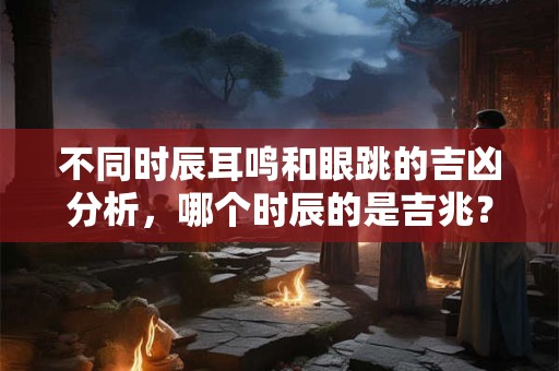 不同时辰耳鸣和眼跳的吉凶分析,哪个时辰的是吉兆? 不同时辰耳鸣和眼跳的吉凶分析,哪个时辰的是吉兆?