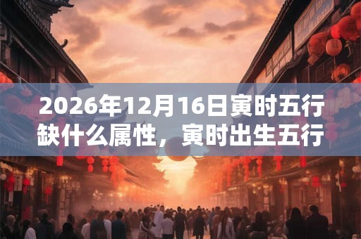 2026年12月16日寅时五行缺什么属性，寅时出生五行缺什么