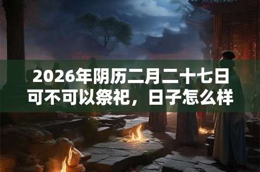 2026年阴历二月二十七日可不可以祭祀，日子怎么样？