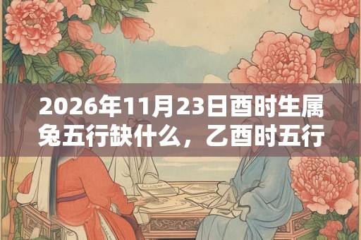 2026年11月23日酉时生属兔五行缺什么,乙酉时五行缺什么 2026年11月23日酉时生属兔五行缺什么,乙酉时五行缺什么