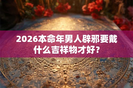 2026本命年男人辟邪要戴什么吉祥物才好? 2026本命年男人辟邪要戴什么吉祥物才好?