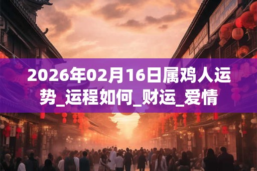 2026年02月16日属鸡人运势_运程如何_财运_爱情