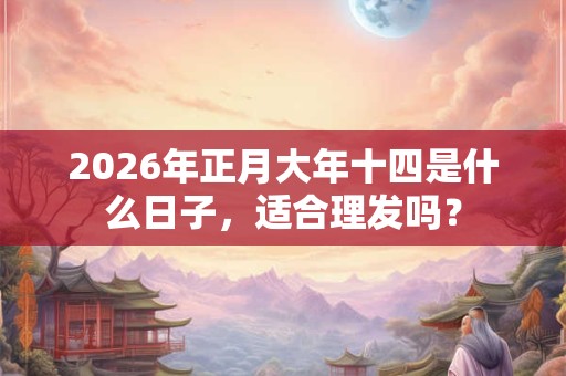 2026年正月大年十四是什么日子,适合理发吗? 2026年正月大年十四是什么日子,适合理发吗?