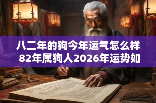 八二年的狗今年运气怎么样 82年属狗人2026年运势如何 八二年的狗今年运气怎么样 82年属狗人2026年运势如何