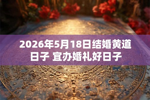 2026年5月18日结婚黄道日子 宜办婚礼好日子