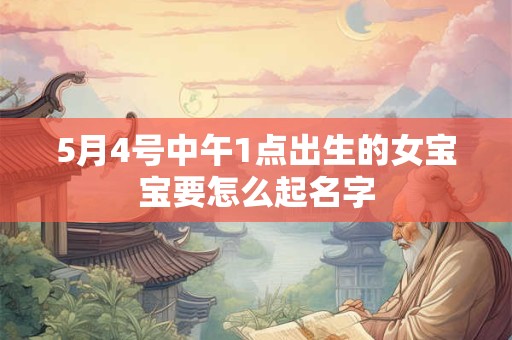 5月4号中午1点出生的女宝宝要怎么起名字