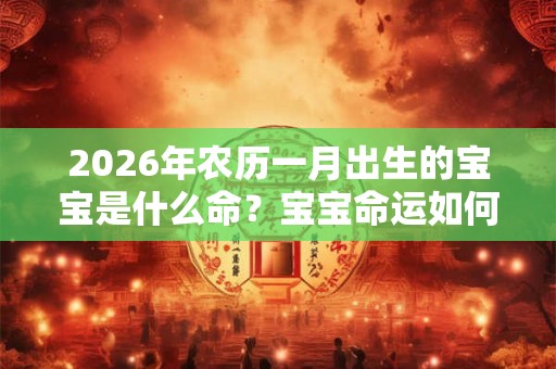 2026年农历一月出生的宝宝是什么命？宝宝命运如何？