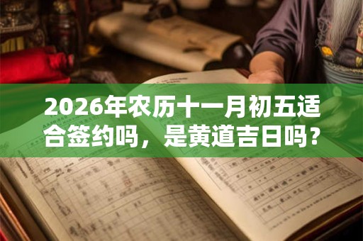 2026年农历十一月初五适合签约吗，是黄道吉日吗？