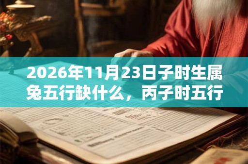 2026年11月23日子时生属兔五行缺什么，丙子时五行缺什么