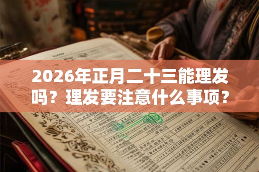 2026年正月二十三能理发吗？理发要注意什么事项？