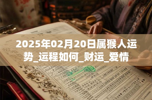 2025年02月20日属猴人运势_运程如何_财运_爱情