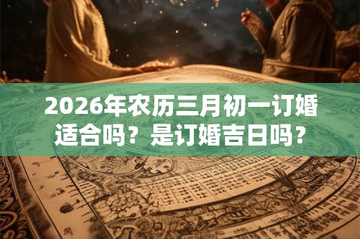 2026年农历三月初一订婚适合吗？是订婚吉日吗？