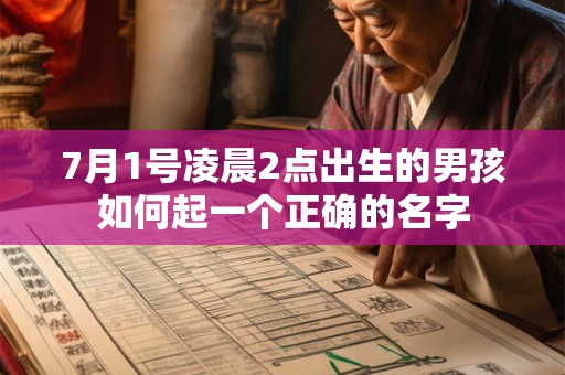 7月1号凌晨2点出生的男孩如何起一个正确的名字 7月1号凌晨2点出生的男孩如何起一个正确的名字