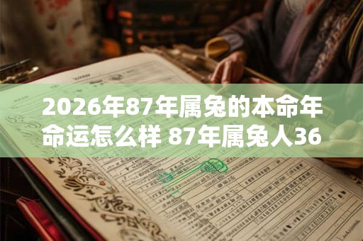 2026年87年属兔的本命年命运怎么样 87年属兔人36岁命运走向