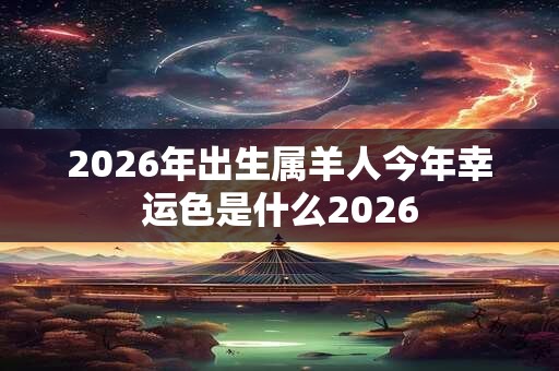 2026年出生属羊人今年幸运色是什么2026 2026年出生属羊人今年幸运色是什么2026