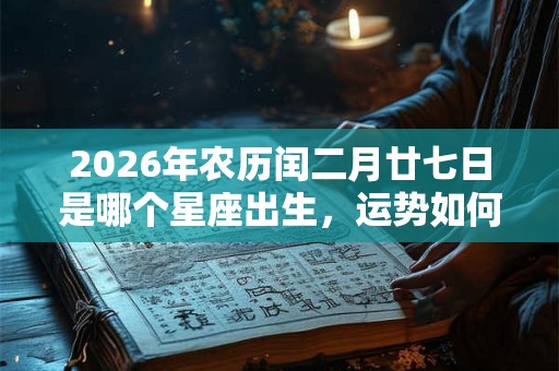 2026年农历闰二月廿七日是哪个星座出生，运势如何？