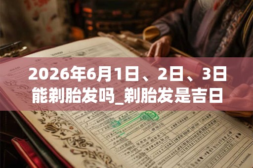 2026年6月1日、2日、3日能剃胎发吗_剃胎发是吉日吗