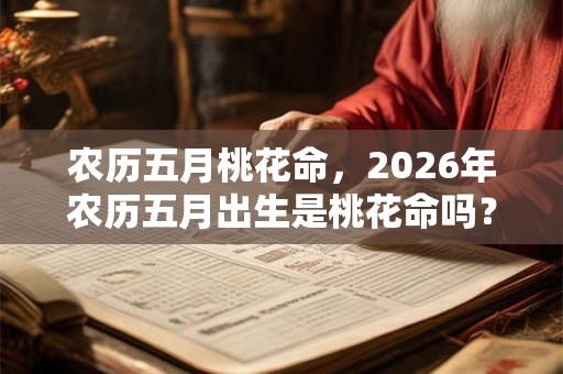农历五月桃花命，2026年农历五月出生是桃花命吗？