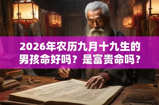 2026年农历九月十九生的男孩命好吗？是富贵命吗？