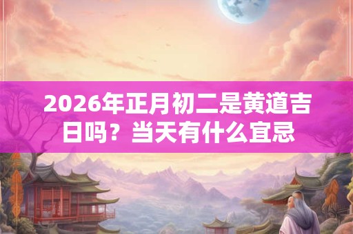 2026年正月初二是黄道吉日吗？当天有什么宜忌