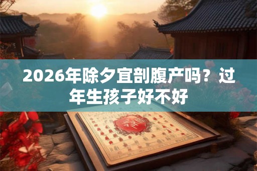2026年除夕宜剖腹产吗？过年生孩子好不好