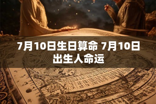 7月10日生日算命 7月10日出生人命运