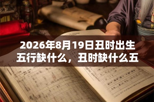 2026年8月19日丑时出生五行缺什么，丑时缺什么五行