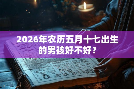 2026年农历五月十七出生的男孩好不好？