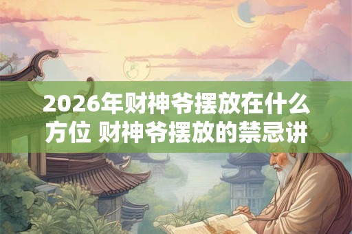 2026年财神爷摆放在什么方位 财神爷摆放的禁忌讲究
