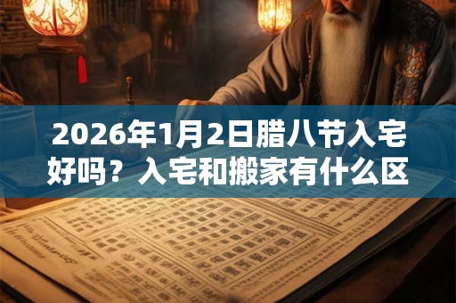 2026年1月2日腊八节入宅好吗？入宅和搬家有什么区别？