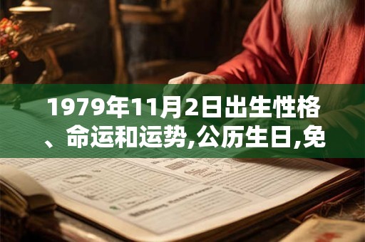 1979年11月2日出生性格、命运和运势,公历生日,免费算命