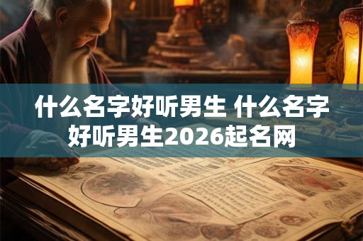 什么名字好听男生 什么名字好听男生2026起名网 什么名字好听男生 什么名字好听男生2026起名网