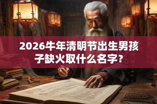 2026牛年清明节出生男孩子缺火取什么名字？