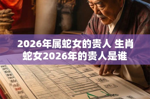 2026年属蛇女的贵人 生肖蛇女2026年的贵人是谁