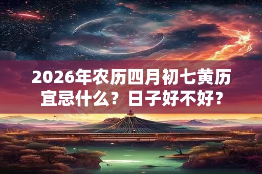 2026年农历四月初七黄历宜忌什么?日子好不好? 2026年农历四月初七黄历宜忌什么?日子好不好?