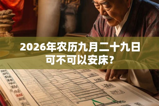 2026年农历九月二十九日可不可以安床? 2026年农历九月二十九日可不可以安床?